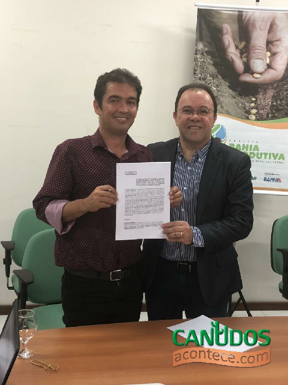 Prefeito de Canudos, Presidente do Constesf assinam convênio para Implantação do Serviço de Inspeção Municipal